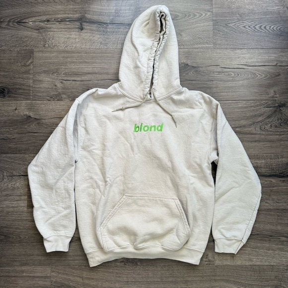 Frank Ocean Tan Natural BLOND Hoodie Pullover Size Medium Adult Unisex Vintage - Picture 2 of 12